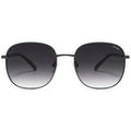 SOJOS Classic Trendy Square Sunglasses for Women Men Cute Big Frame Gold Shades SJ1137 - color: Matt Black/Gradient Grey