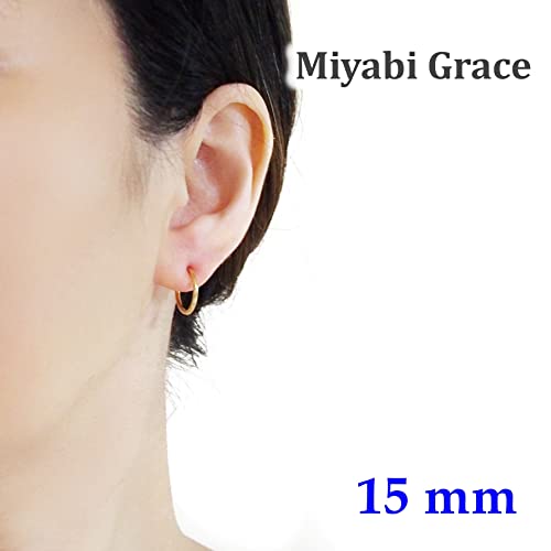 Silver Small for Women Comfortable Plastic Invisible Clip On Hoop Earrings Men Fake Nose Ring Faux Lip Septum Ring Fake Cartilage Earrings 12 mm Spike Cross Feather 15mm Unisex Gold Non Piercing Lobes - color: 15mm Gold