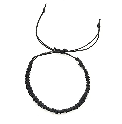 Hemp Bracelet Adjustable - color: Black