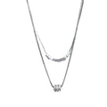 Gold Necklaces for Women Gifts - 14K Gold Plated Necklace for Women Necklaces for Her Tiny Fashion Jewelry for Teens，for Women Friends Jewelry Gifts，Necklace Gold Jewelry Birthday Gifts - style: Double layered diamond circle necklace