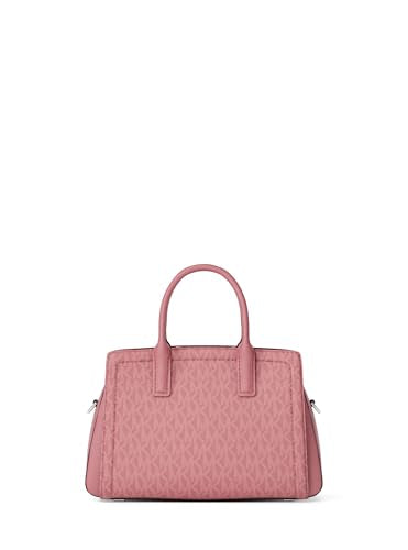 MICHAEL Michael Kors Laila Extra Small Crossbody - color: Silver-tone Hardware/Signature Coated Twill/Rosewood