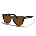 MERRY'S Classic Square Shape Polarized Sunglasses for Womens Mens Retro Designer UV400 Sun Glasses S6140 - color: Brown Frame/Brown Lens