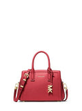 MICHAEL Michael Kors Laila Extra Small Crossbody - color: Gold-tone Hardware/Embossed Goat Leather/Crimson