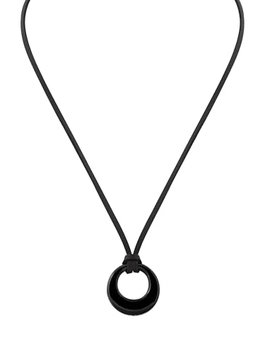 Sacina Gothic Boho Black O Ring Choker Necklace, Black Choker, Boho Emo Goth Necklace, Christmas Jewelry Gift For Women - color: black