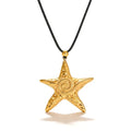 Frodete Statement Necklace for Women Chunky Gold Necklaces Long Pendant Necklace Boho Necklaces Gold Pendant Jewelry Cowboy Chic Style Cowgirl Outfit - color: Z9:Gold Star Necklace