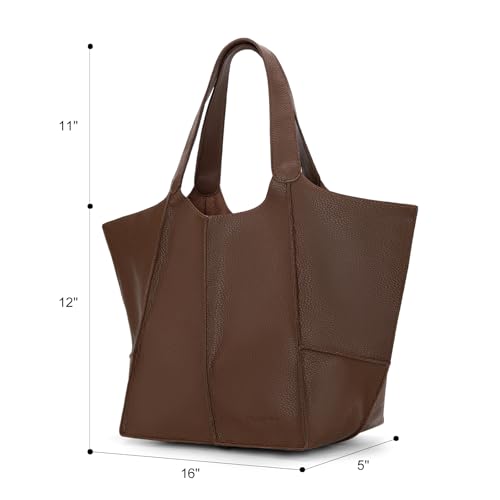 Montana West Tote Bag for Women Large Hobo Purses and Handbags - color: Dark Brown