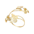 Fuqimanman2020 Colorful Butterfly Flower Arm Cuff Bracelet Adjustable Summer Beach Armband for Women - color: A