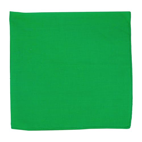 Motique Accessories Solid Color Bandana - color: Kelly Green