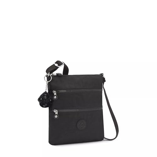 Kipling Women's Keiko Crossbody Mini Bag, Lightweight Adjustable Purse, Durable Shoulder Sling - color: Black Noir, size: 8"L x 9"H x 1.25"D