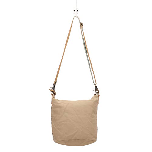 Myra Bag Floral Purses for Women - Genuine Leather and Canvas Floral Purse with Flower Print, Flower Handbags for Women - style: Doyen Shoulder Bag