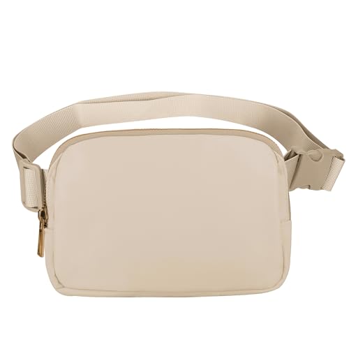 VOROLO Fanny Pack For Women And Men Crossbody Bag Belt Bag with Adjustable Strap Graduation Gifts Khaki - color: Khaki, style: 1 Pack Fanny Pack