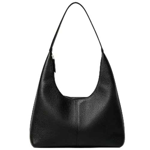 Women’s Trendy Suede Tote Bag Shoulder Bags For Women Fall Underarm Bag Winter Hobo Bag Work Purses Suede Travel Handbag - color: Pu-black