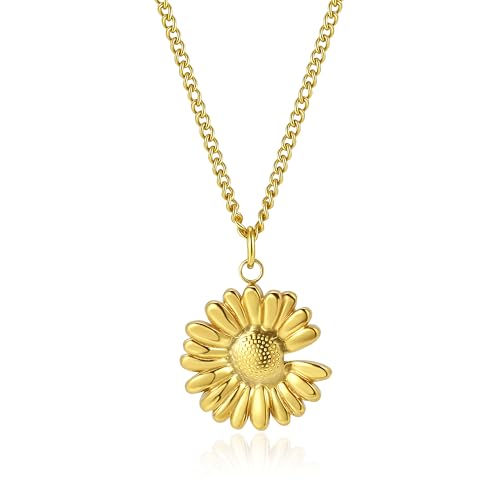14K Gold Heart Necklace for Women Boho stainless steel waterproof Cute Dainty Love Pendant Necklaces for Women - color: Styie-7