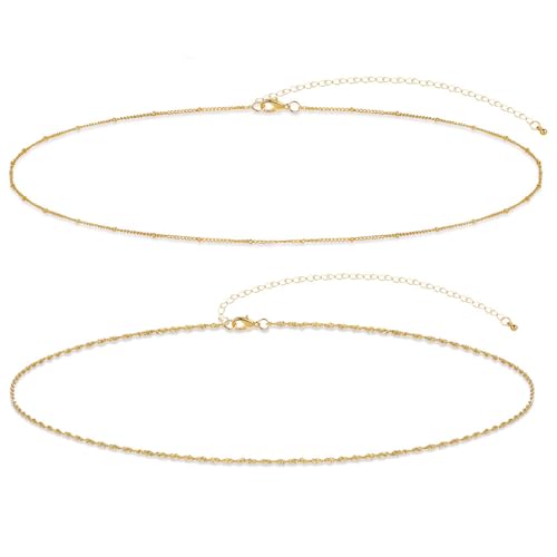 Akeoqi 2Pcs Waist Chain 18K Gold Plated Belly Belt Chains Sexy Layered Summer Beach Bikini Body Chain Satellite Beaded Pearl Coin Beads Wave Belly Jewelry Accessories for Women Adjustable - style: Bead