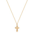 MEVECCO Dainty Gold Cross Necklace for Women - 18K Gold Plated Delicate Minimalist Cubic Zircon Cross Necklaces Cute Faith/Crucifix Jewelry Gift - style: Cross-4