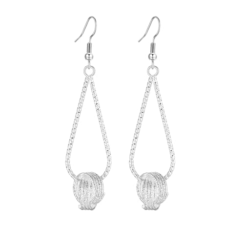 Silver Dangle Earrings For Women Trendy,Boho Cute Drop Western Earings,Vintage Gothic Ethnic Statement Beach Vacation Long Earrings with Leaf Teardrop Turquoise Crystal Tassels,Fashion Jewelry Birthday Gift. - color: A10) Silver Teardrop Roller