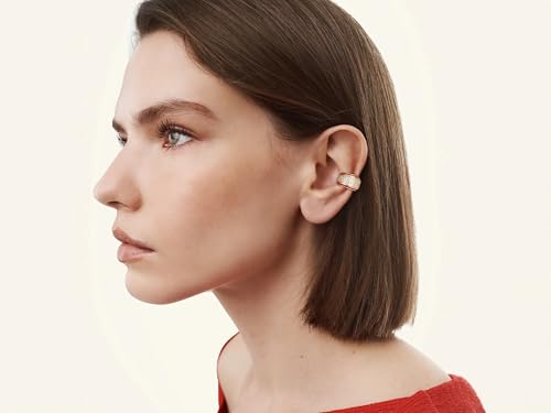 FETTERO Ear Cuff Earrings for Women Non Piercing 14K Gold Plated Ear Cuffs for Non Pierced Ears Clip on Cartilage Earring Ligthweight Fake Earrings | Single - style: Wide