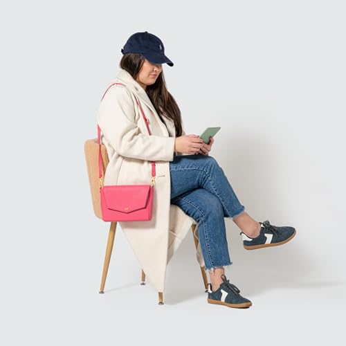 Freshly Picked Classic Crossbody Bag for Women - Stylish Handbag and Crossbody Purse Made with Premium Vegan Leather - color: Hot Pink