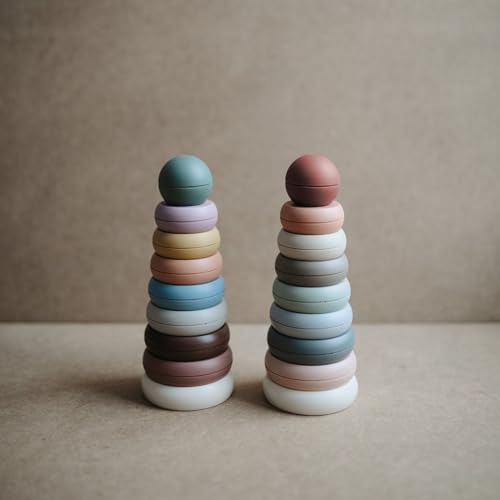 mushie Stacking Rings Toy | Made in Denmark (Original) - color: Original