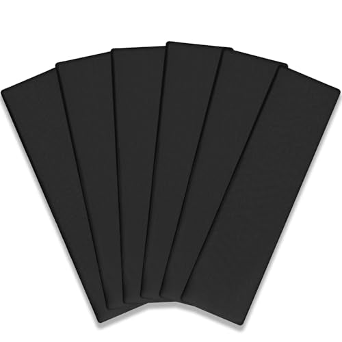 IVARYSS Workout Headbands for Women Non Slip, Premium Stretchy Soft Fabric Head Bands for Women's Hair, Wear for Yoga, Running, Sport, 6 Pack, Black - color: Black