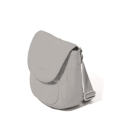 Baggallini Swift Flap Mini Crossbody - color: B-lite Silver Sand