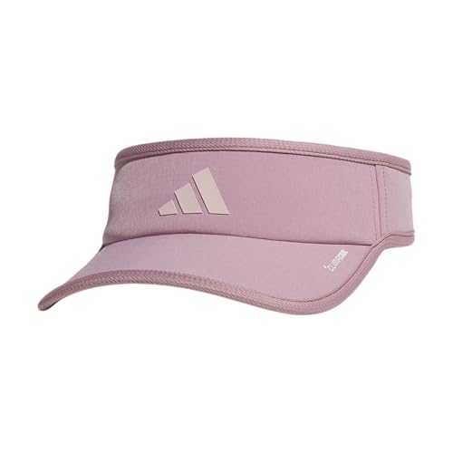 adidas Women's Superlite Visor – Lightweight Moisture-Wicking Running Tennis Hat - color: Magic Mauve Purple/Dual Lilac Purple/3