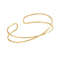Dainty Arm Cuff Bracelet for Women Gold/Silver Adjustable Upper Arm Cuff Layered Bangle Bracelet Open Knot Bracelet Summer Beach Charm Fashion Jewelry - color: Gold Circle