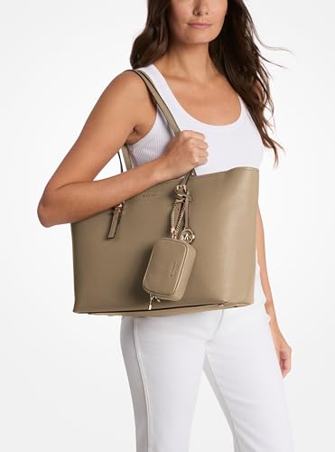 Michael Kors Quinn Large Tote - color: Gold-tone Hardware/Pebble Leather/Husk