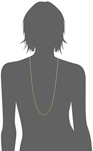 Amazon Essentials Sterling Silver Diamond Cut Rope Chain Necklace - color: Yellow Gold, size: 30"