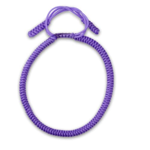 Dowling Brothers One Tibetan Monk Lucky Minimal Rope Buddhist Handmade Knot Bracelet - color: LAVENDER