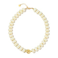Chunky Beaded Statement Necklace for Women Trendy Colorful Boho Resin Bead Choker Necklaces Summer Handmade Jewelry Gifts Accessories - color: White -2
