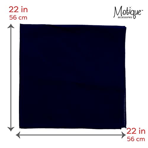 Motique Accessories Solid Color Bandana - color: Black