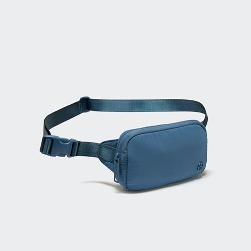 Pander Mini Belt Bag – Ultra Compact, Fits 6.7” Phone, Lipstick, Earbuds, Essentials, Small Crossbody Waist Purse, Denim Blue - color: Denim Blue