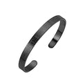 Qitian Islamic Jewelry Gifts for Women Allah Gold Bangles Bracelets Ayatul Kursi Arabic Cuff Bracelet for Women Men Islam Eid Ramadan New Year Gifts - color: D-Black-Thick - women