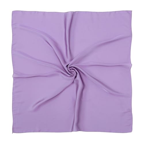 RIIQIICHY 35 Inch Head Scarf for Women Hair Scarf Like Silk Scarf Square Scarf Bandanas for Women - color: Purple