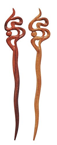 Marycrafts Artwork Wooden Hair Stick For Buns Hair Fork For Women Long Hair