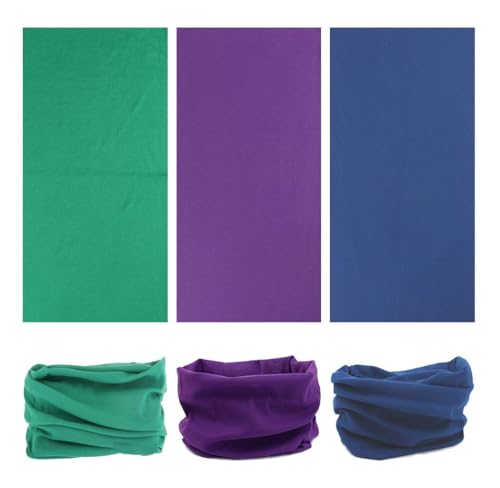 Head Wrap Headwear Headband Bandana Face Mask magic scarf for men & women - color: 12pcs. Solid Color 1