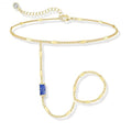 Birthstone Gold Bracelets for Women Trendy 14K Gold Plated Hand Chain Bracelet Stack Stackable Friendship Birthday Bracelets Gifts Christmas Stocking Stuffer for Women - color: 09 September