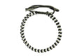 Dowling Brothers One Tibetan Monk Lucky Minimal Rope Buddhist Handmade Knot Bracelet - color: GRAYSCALE