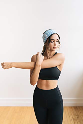 Maven Thread Wide Workout Headbands for Women – Non-Slip Sweatbands for Gym, Running & Yoga - color: Autism Awareness