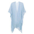 Sparkle Metallic Evening Shawls for Women formal Party Dresses Beach Travel Cardigan Shawl Wrap for Swimsuit - color: J-light Blue