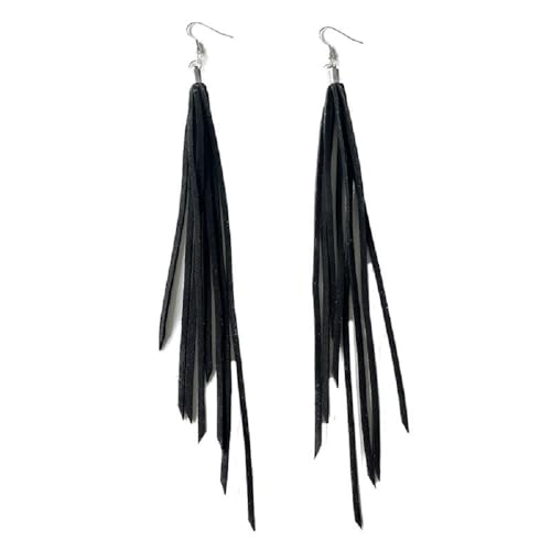 Boho Tassel Fringe Earrings for Women Western Fringe Leather Drop Dangle Earrings Ethnic Dangling Long Tassel Earrings Elegant Thread Feather Jewelry Gifts - style: style 1