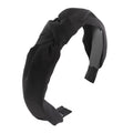 Satin Knot Headband for Women (Black) - color: Black