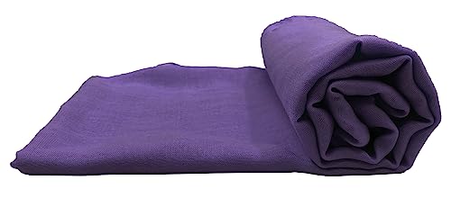 woogwin Women's Cotton Scarves Lady Light Soft Fashion Solid Scarf Wrap Shawl - color: Dark Purple