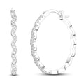 NARMO 925 Sterling Silver Hoop Earrings for Women Hypoallergenic Lightweight Simple Huggie Hoop Earrings Twisted Hoop Earrings Colorful Cubic Zirconia Hoop Earrings Rainbow Hoop Earrings - color: Sparkling Waves