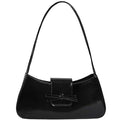 Shoulder Bags for Women Coquette Bow Purse Y2k Bag Small Cute Purses Mini Hobo Handbag Faux Leather Shoulder Purse - color: Black