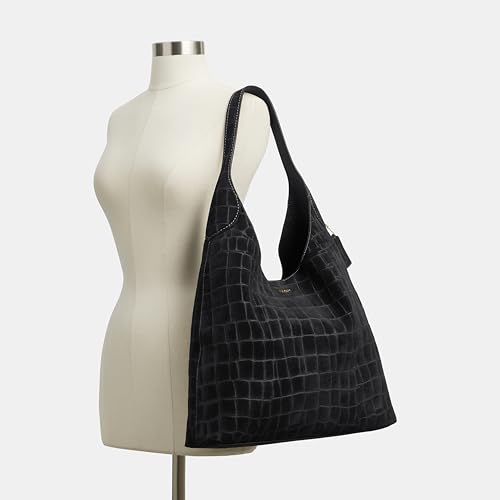 COACH Brooklyn Shoulder Bag 39 - color: B4/Black Croc Suede