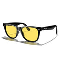 MERRY'S Classic Square Shape Polarized Sunglasses for Womens Mens Retro Designer UV400 Sun Glasses S6140 - color: Black Frame/Night Vision Lens