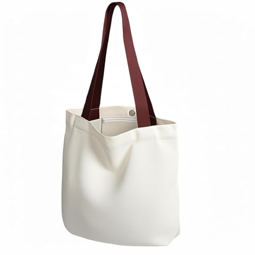 1 Pack Available Premium Canvas Reusable Tote Gift Bags,Made of Natural Canvas with Handle,Work,DIY,Shopping(Brown) - color: A2-brown 1 Pack