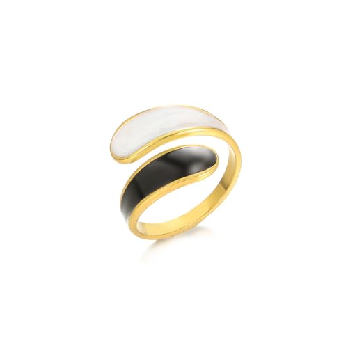 14K Gold Plated Adjustable Open Ring Dainty Cute Leaf Thumb Non Tarnish Gold Stackable Rings Vintage Unique Boho Western Turquoise Hypoallergenic Fashion Jewelry Gift - color: C
